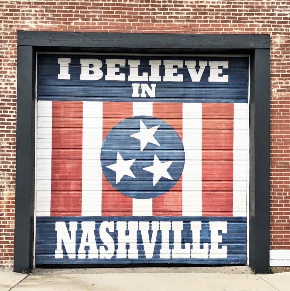 I believe in Nashville mural located in the heart of Nashville, Tennessee