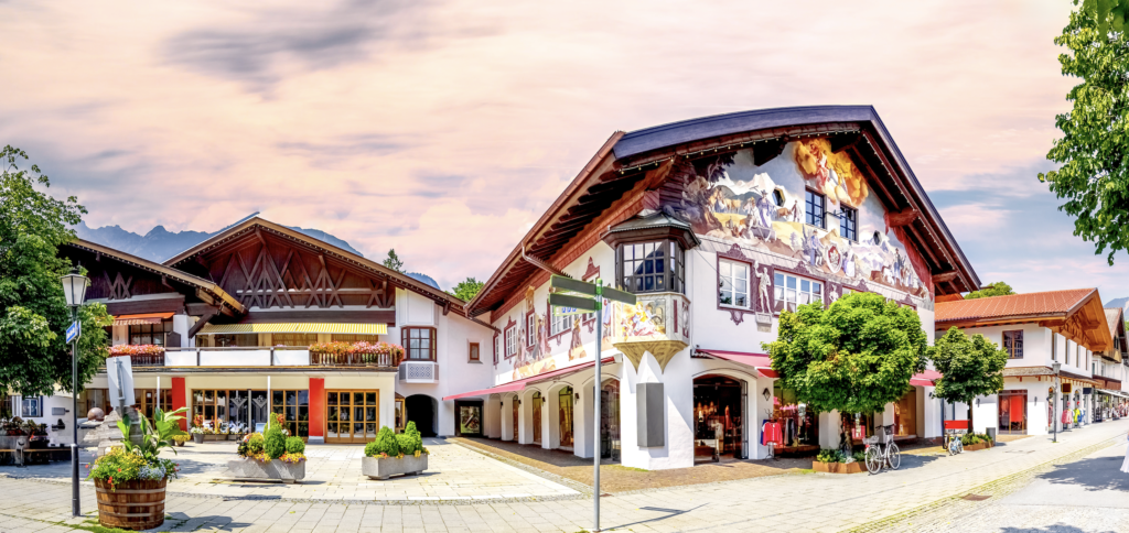 A picture of downtown Garmisch Germany